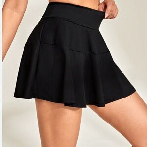 Shein Sporty Elegant Black Mini Skirt Size Large